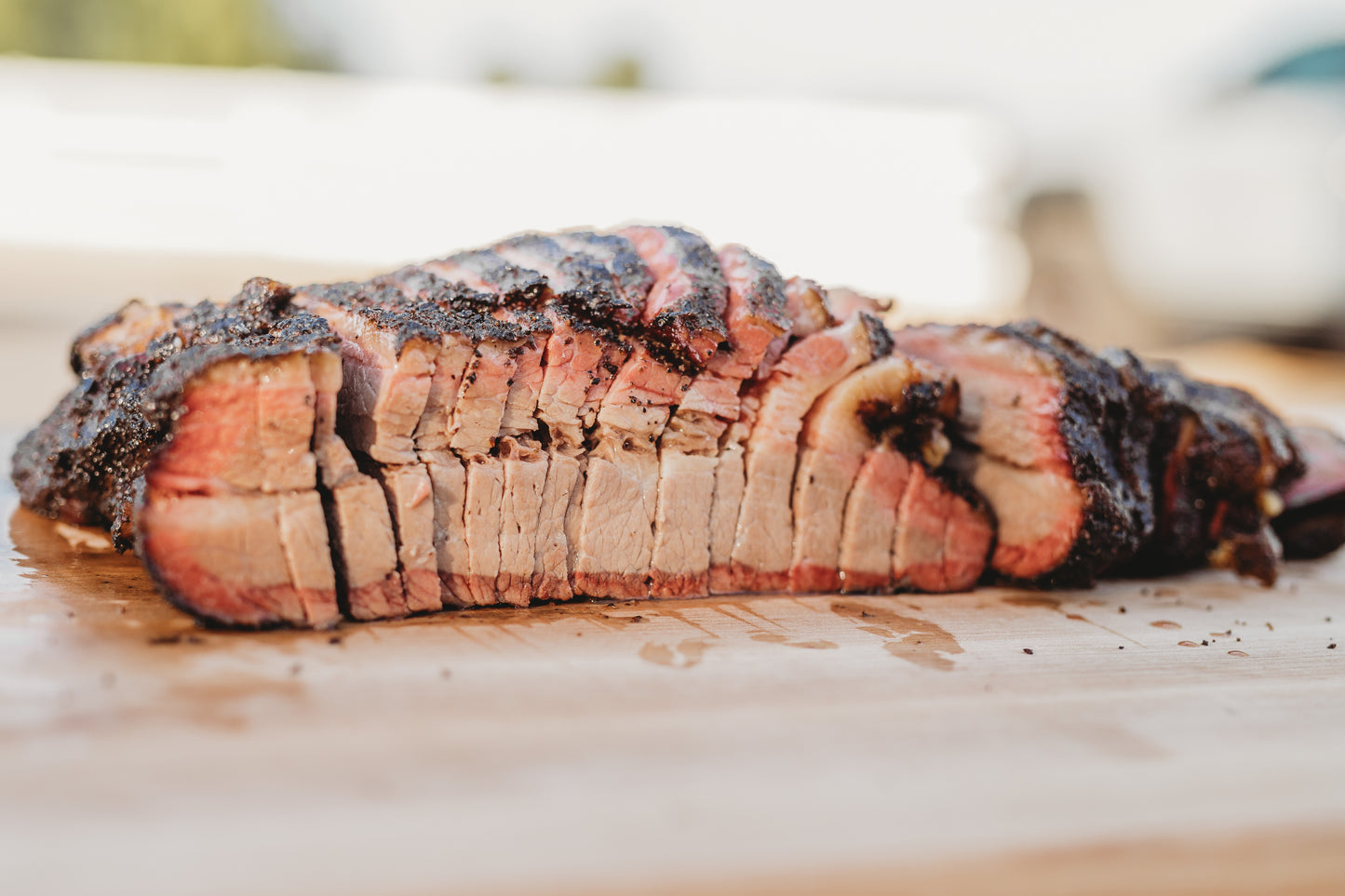 14 Hour Smoked Brisket, sliced